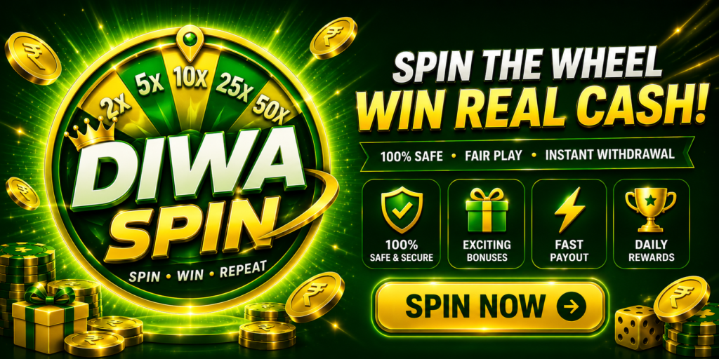 Diwa Spin Apk {Refer Link }Download | Sign-up Bonus Rs.100 | Withdrawal Rs.100